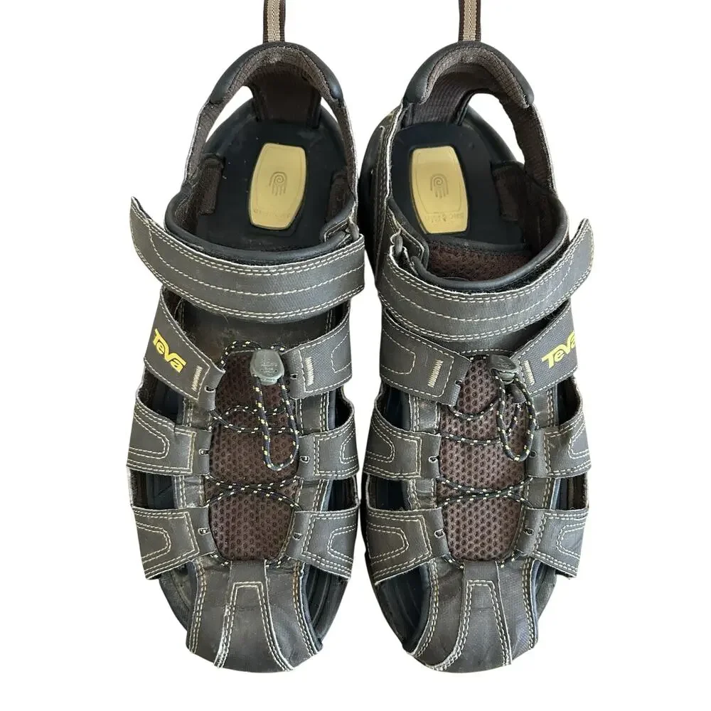 Teva Forebay Men’s Water River Sandal Brown Fisherman Size 13